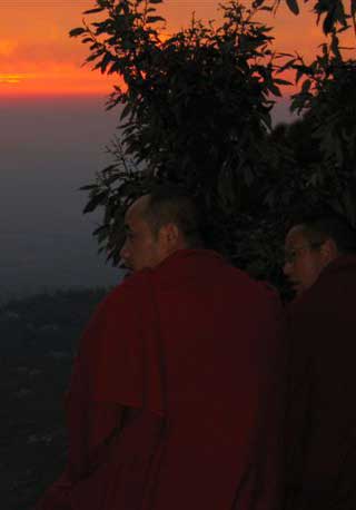 Sunset at Macleodganj Dharamsala 